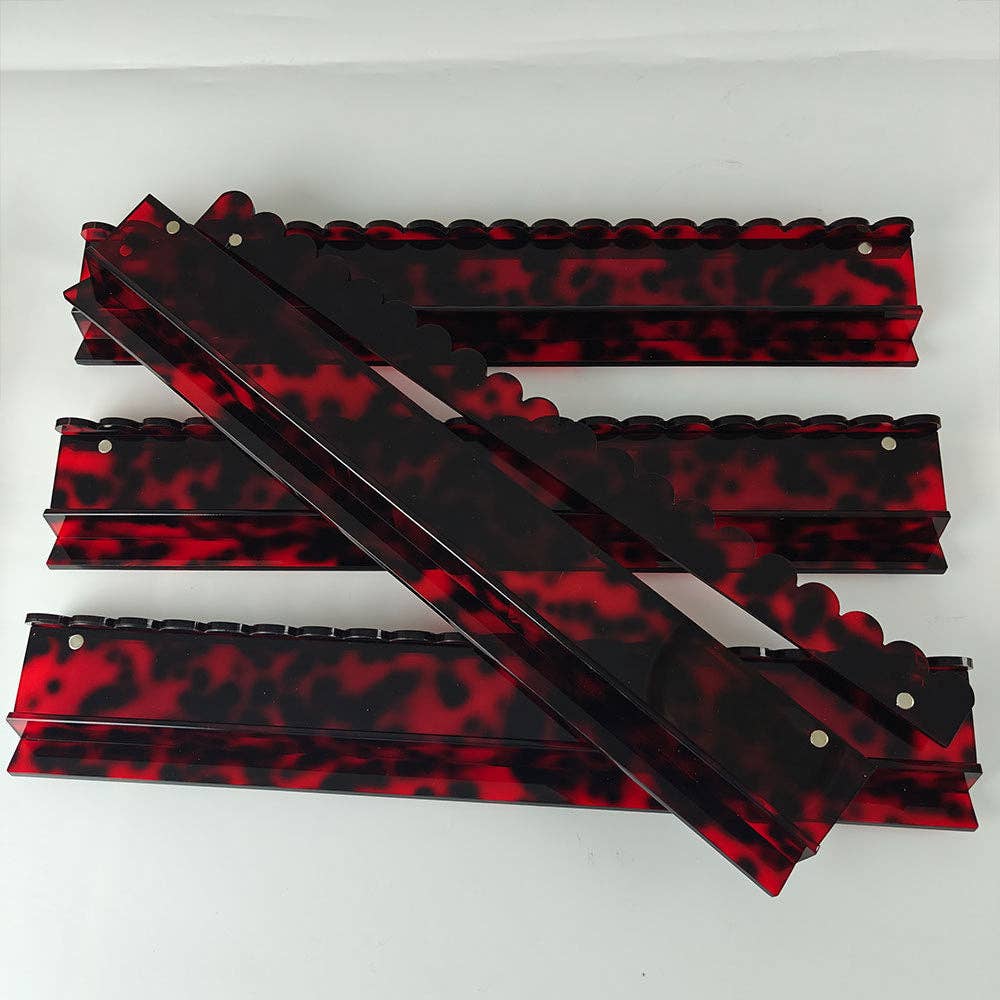 American Mahjong Racks Set–20" Acrylic Tile Rack & Pusher