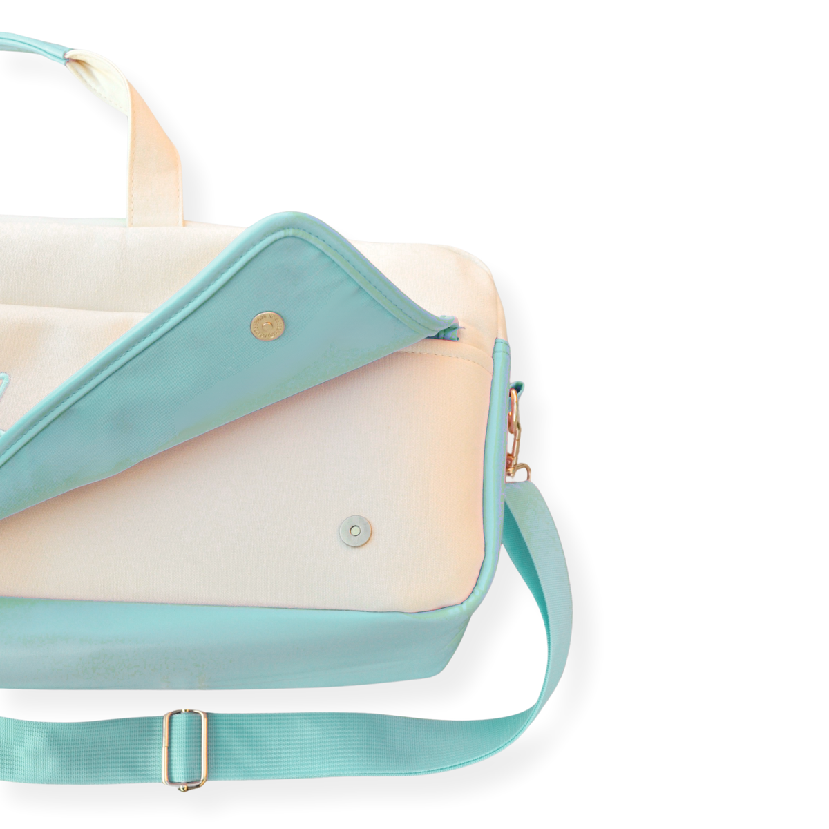 Magical Bottomless Carryall Mahjong Bag- Sea Foam
