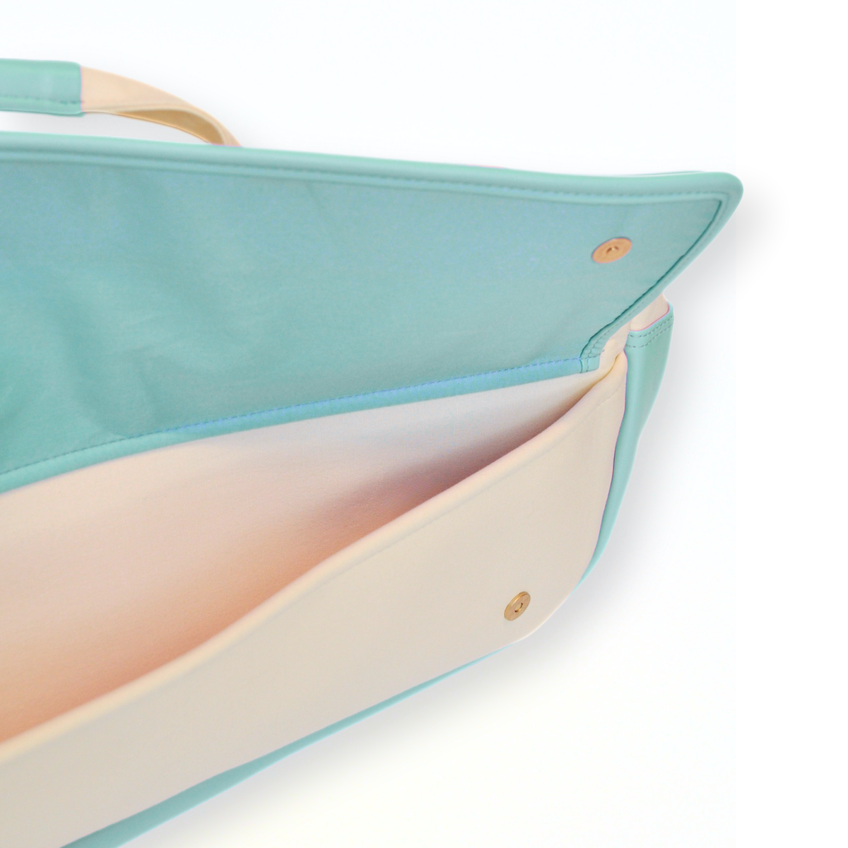 Magical Bottomless Carryall Mahjong Bag- Sea Foam