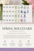 Spring Boulevard Mahjong Tile Set