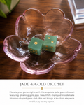 The Blushing Blossom Glass Bowl Dice Holder