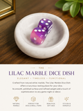 Lilac Marble Dice Dish