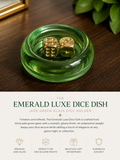Emerald Luxe Dice Dish