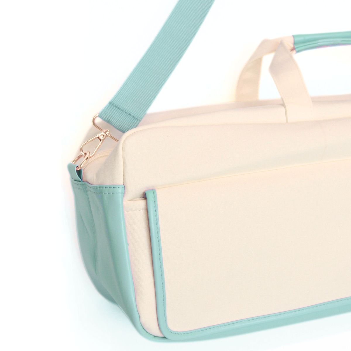 Magical Bottomless Carryall Mahjong Bag- Sea Foam