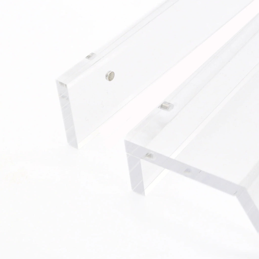 Clear Acrylic Mahjong Rack and Pusher, Set of 4