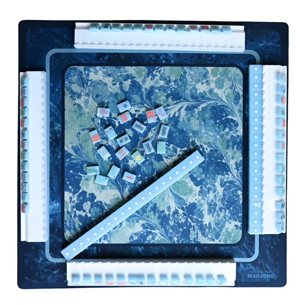 Painted Water Florentine Mahjong Neoprene Mat