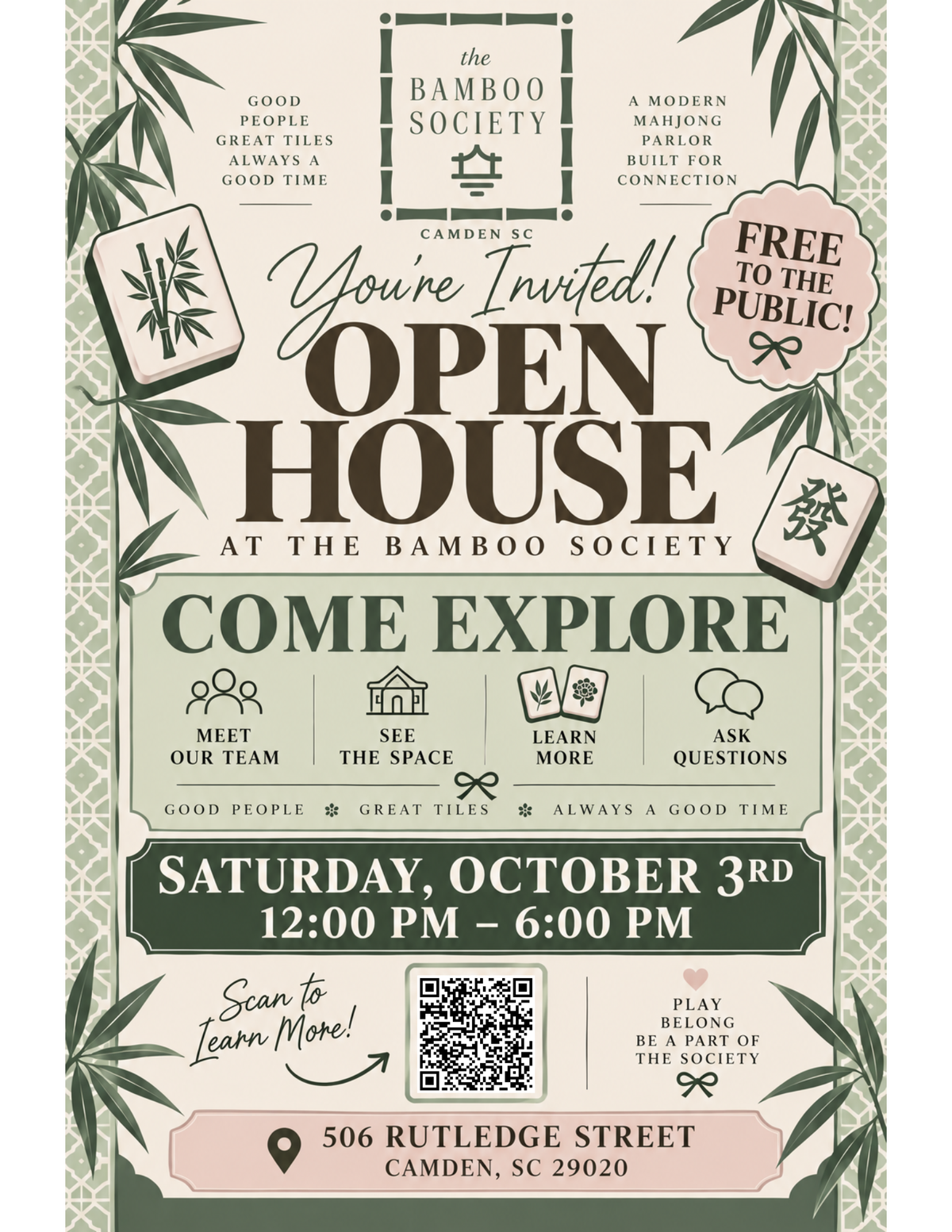 The Bamboo Society Open House