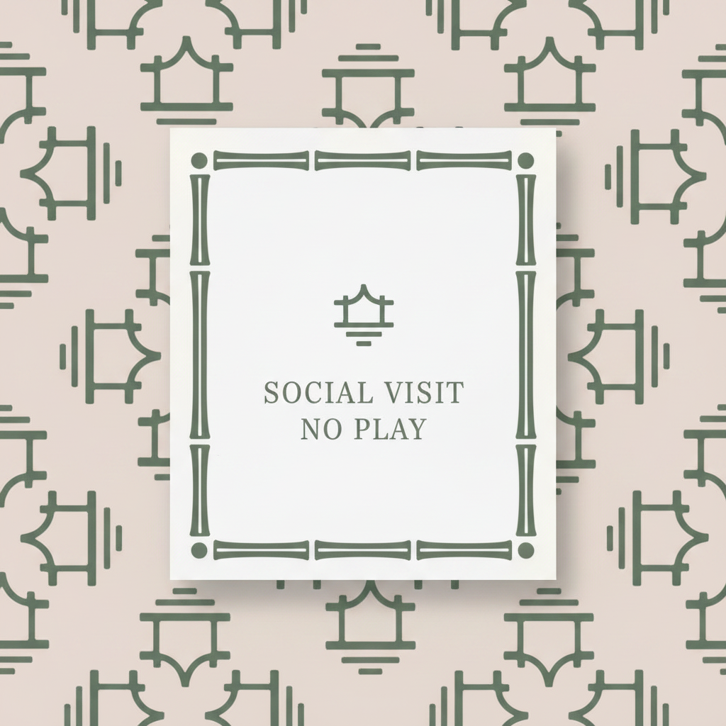 Social Visit No Play